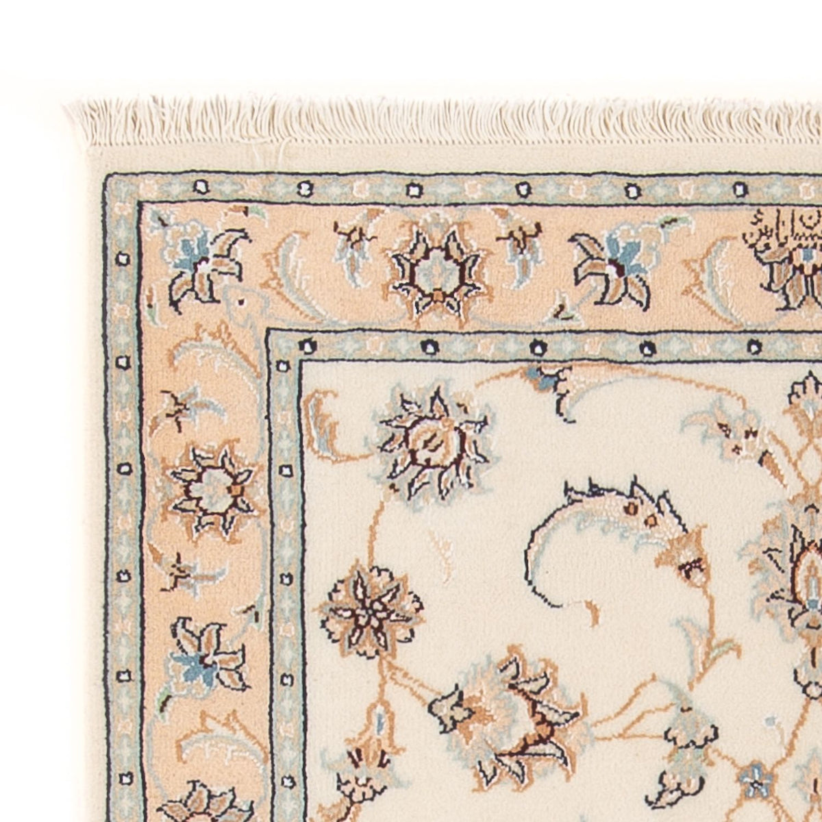 Persisk tæppe - Nain - Premium - 118 x 80 cm - creme