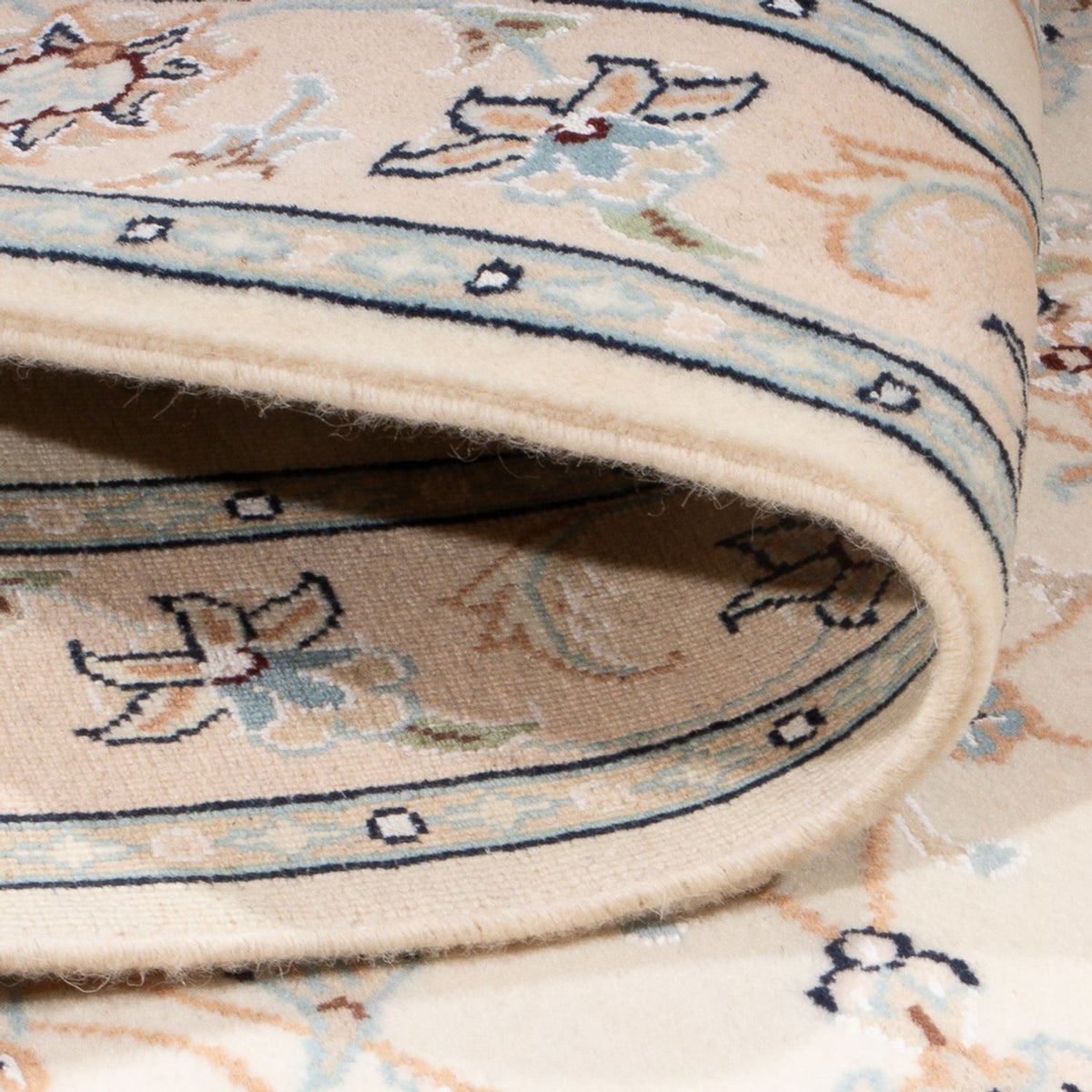 Persisk tæppe - Nain - Premium - 122 x 82 cm - creme