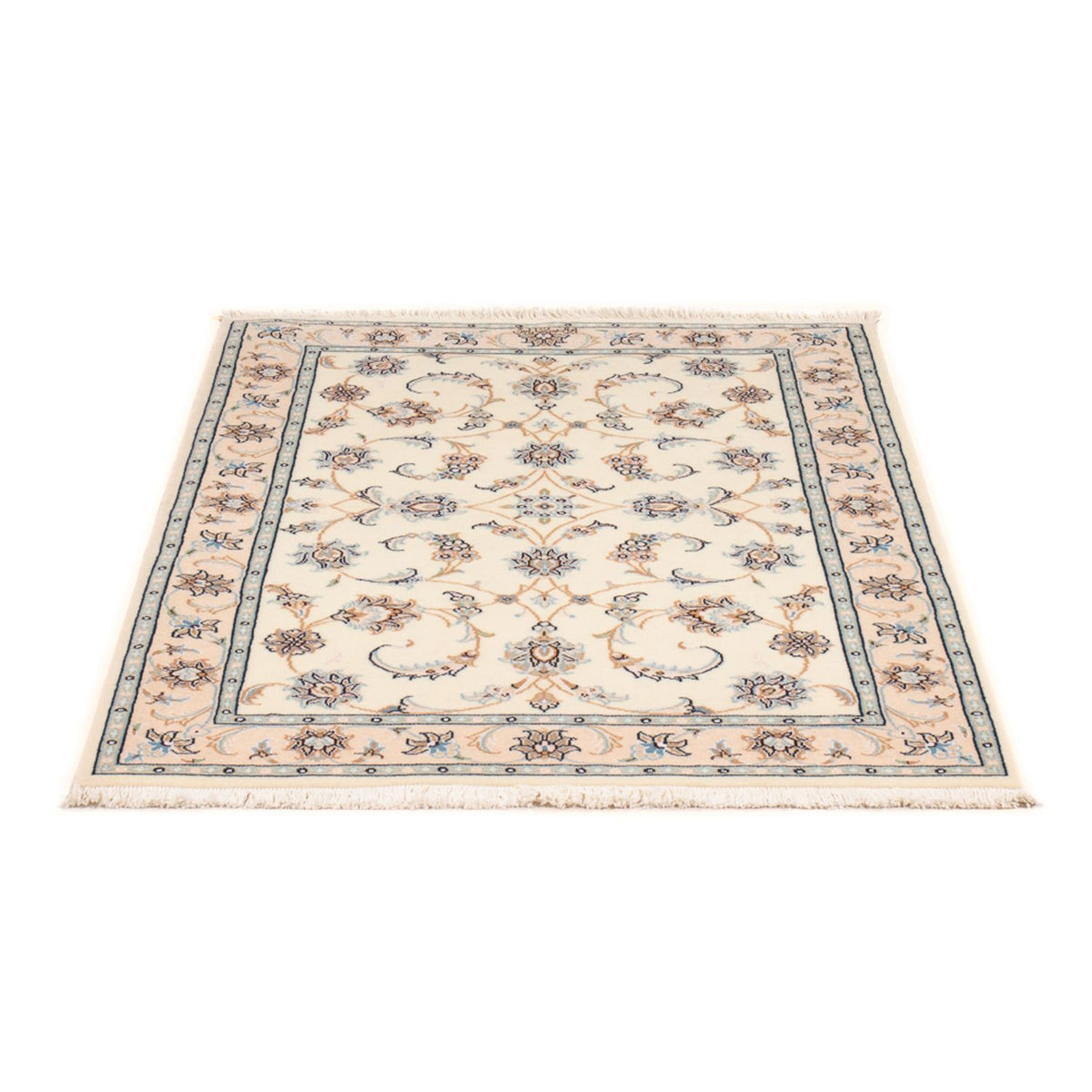 Persisk tæppe - Nain - Premium - 122 x 82 cm - creme
