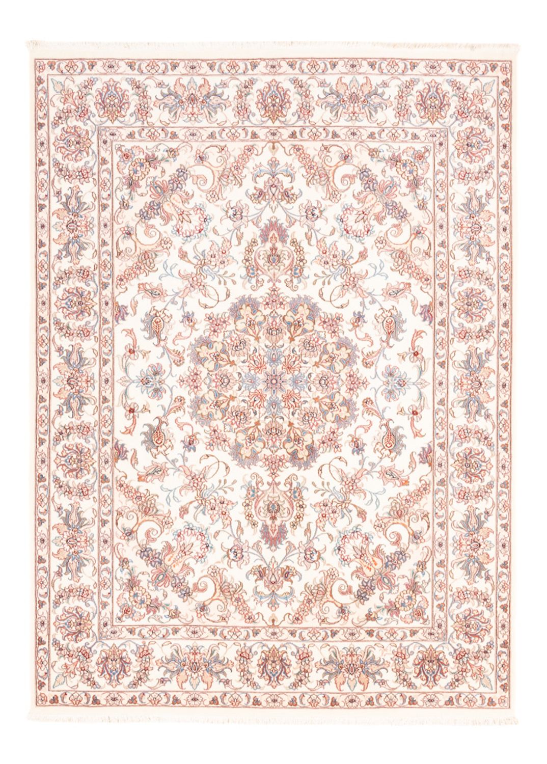 Persisk tæppe - Tabriz - 201 x 148 cm - creme