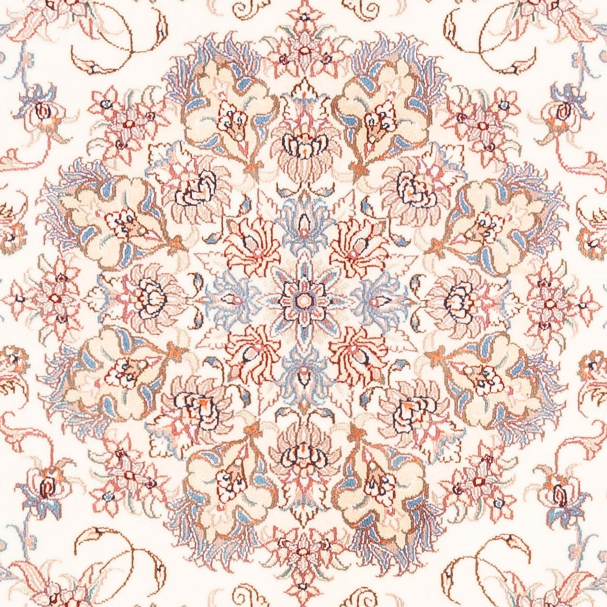 Persisk tæppe - Tabriz - 201 x 148 cm - creme