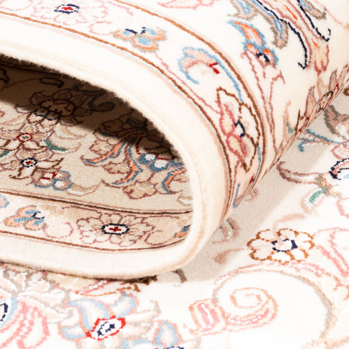 Persisk tæppe - Tabriz - 201 x 148 cm - creme