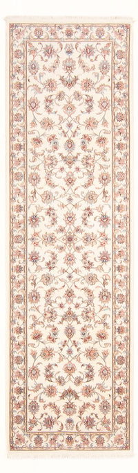 Løber Persisk tæppe - Tabriz - Royal - 296 x 86 cm - creme
