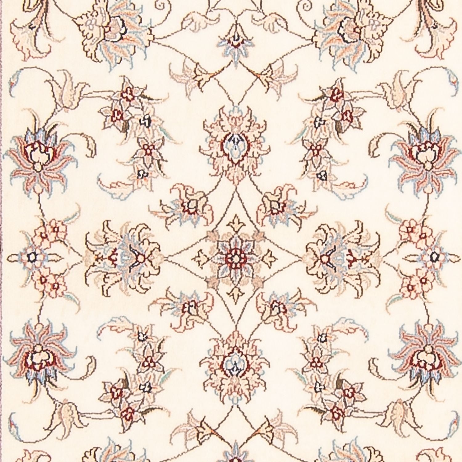 Løber Persisk tæppe - Tabriz - Royal - 296 x 86 cm - creme