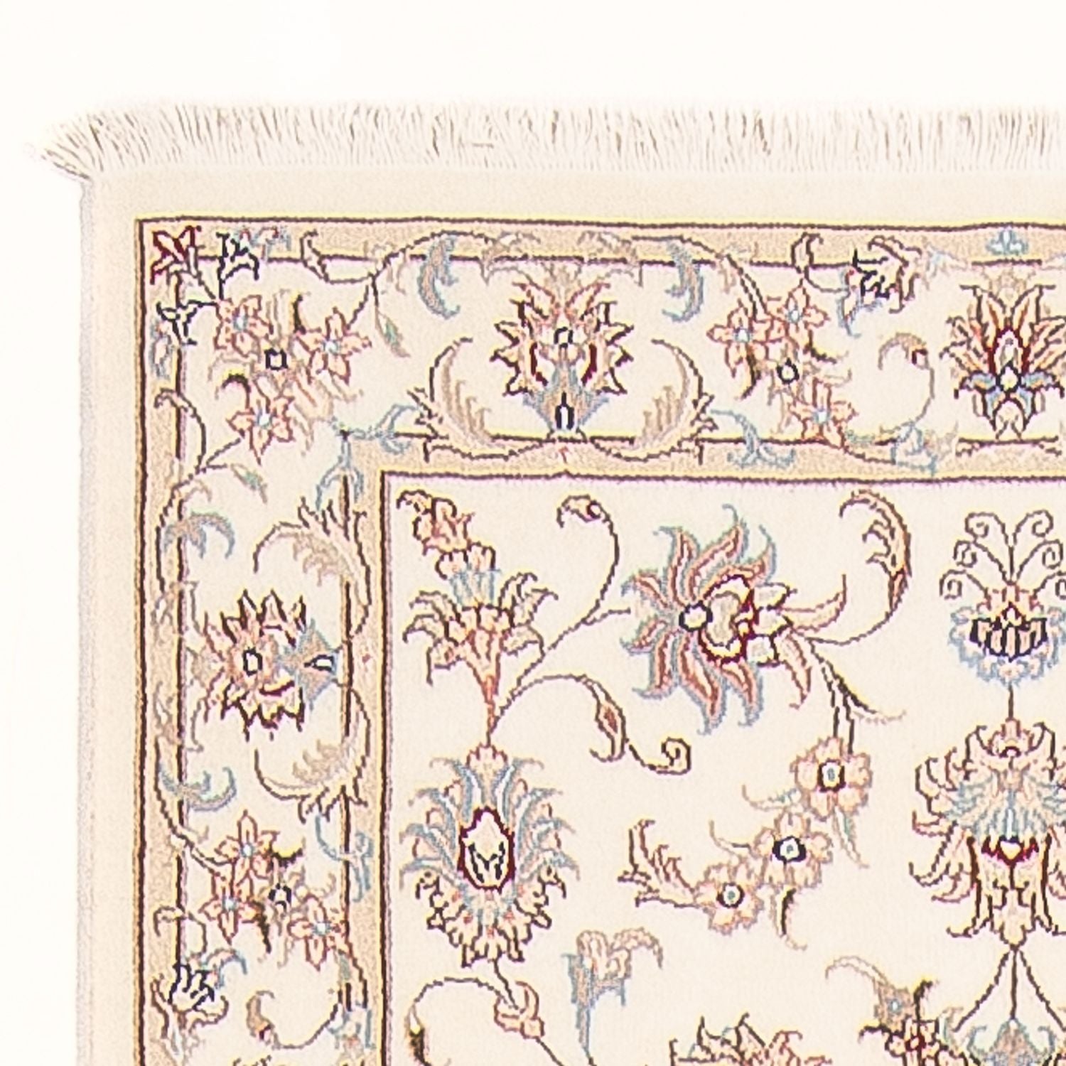 Løber Persisk tæppe - Tabriz - Royal - 296 x 86 cm - creme