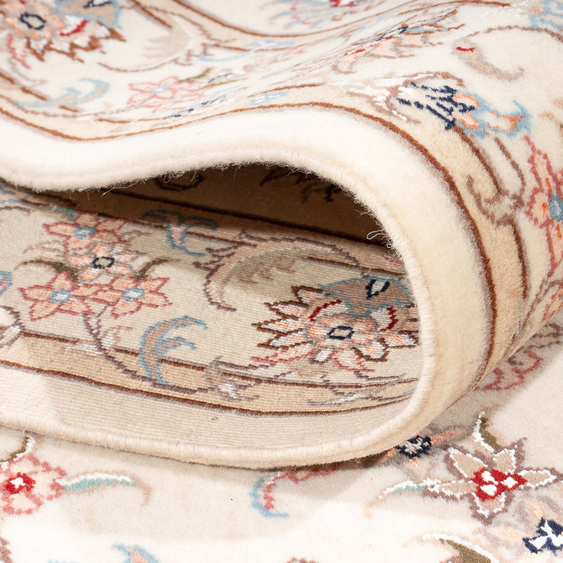 Løber Persisk tæppe - Tabriz - Royal - 296 x 86 cm - creme