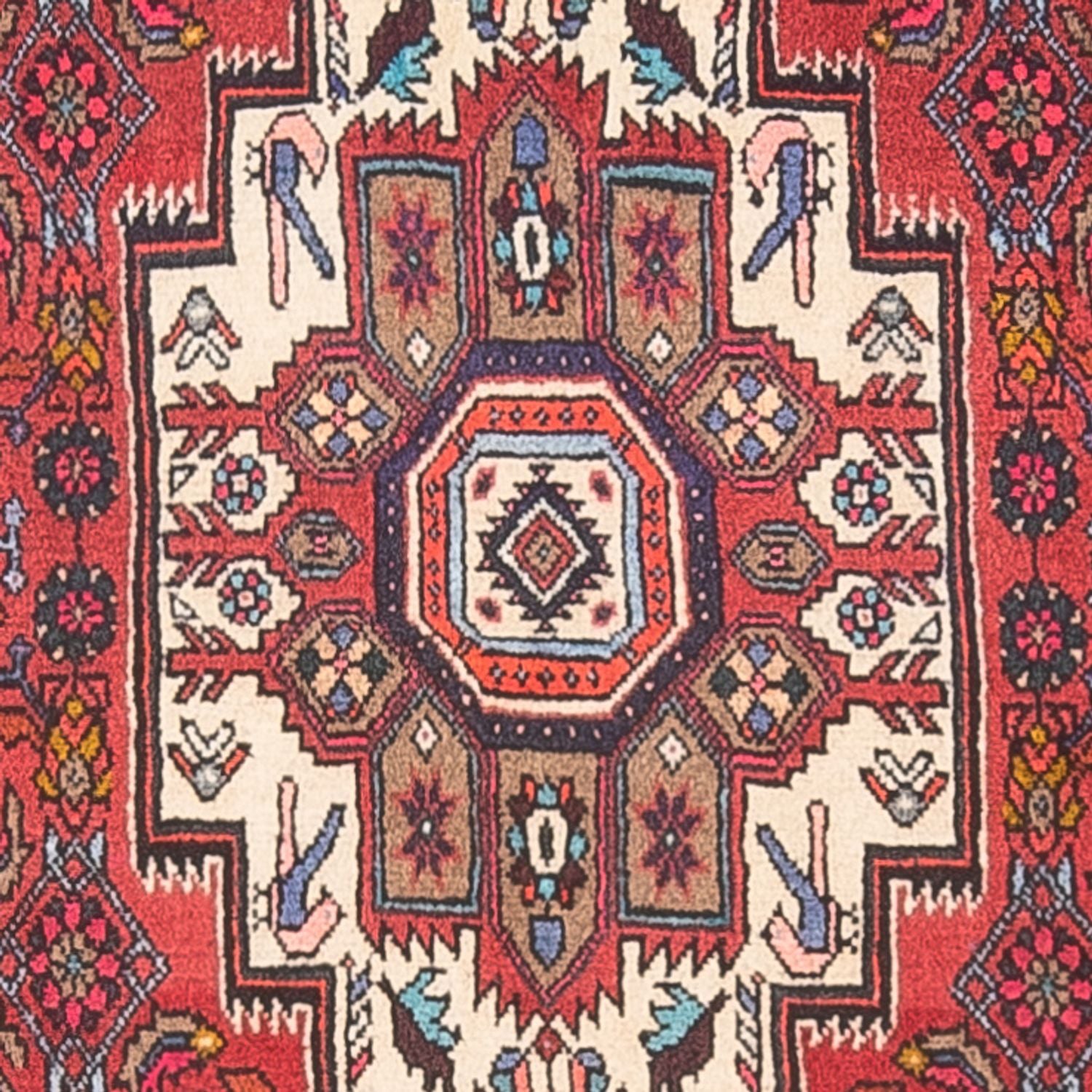 Persisk tæppe - Nomadisk - 131 x 83 cm - rød