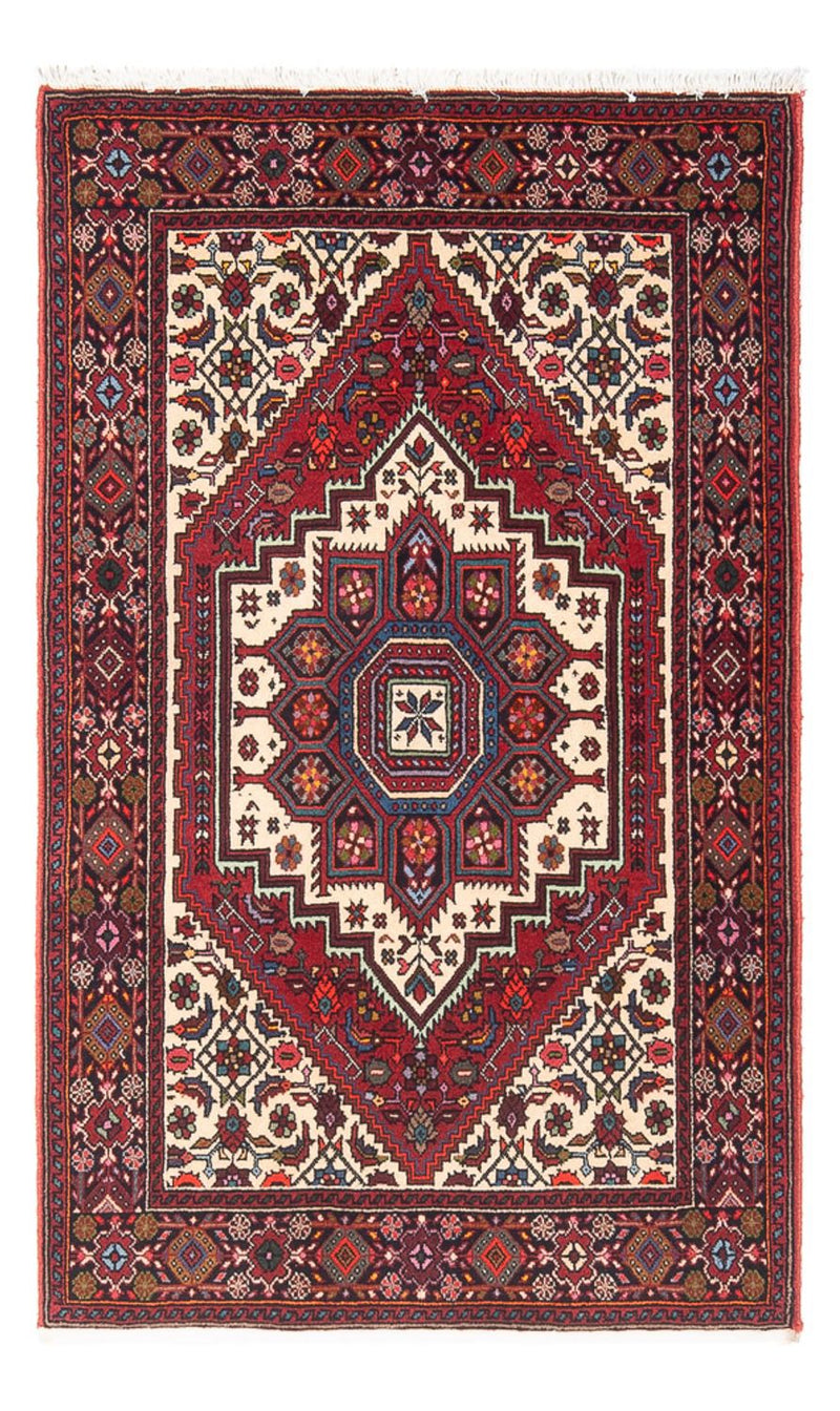 Persisk tæppe - Nomadisk - 123 x 86 cm - creme