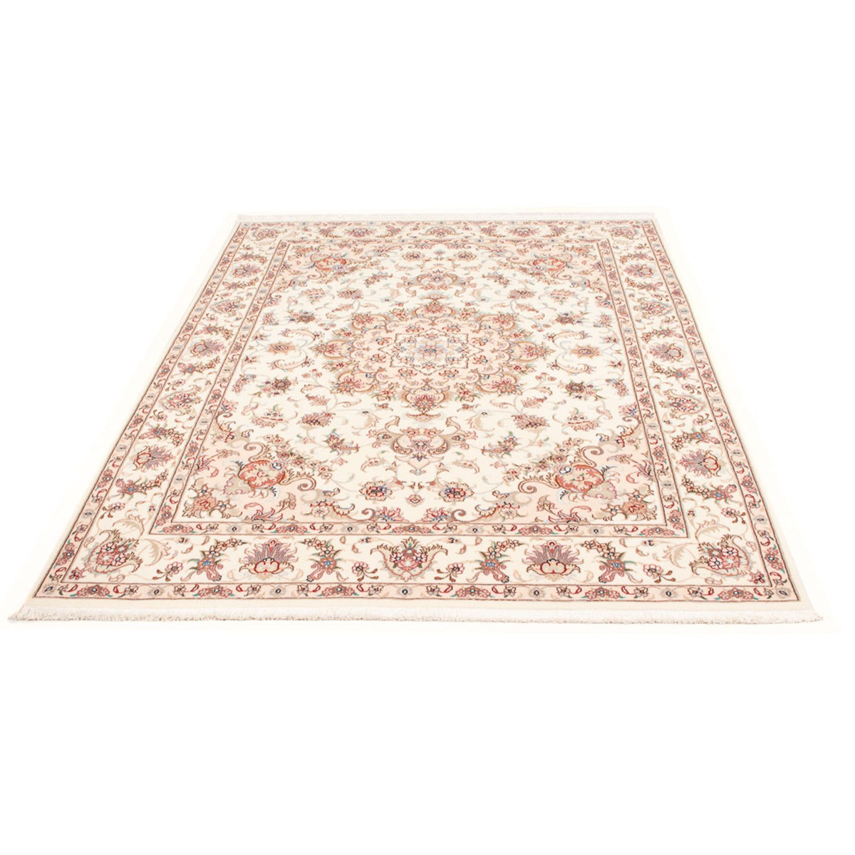 Persisk tæppe - Tabriz - Royal - 200 x 149 cm - creme
