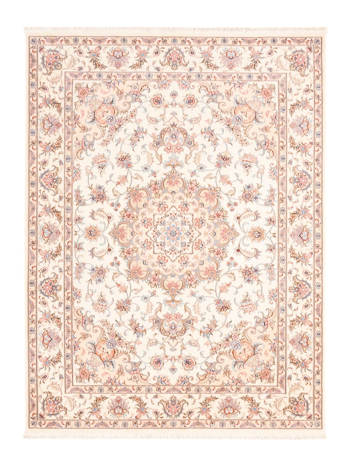 Persisk tæppe - Tabriz - 198 x 149 cm - creme