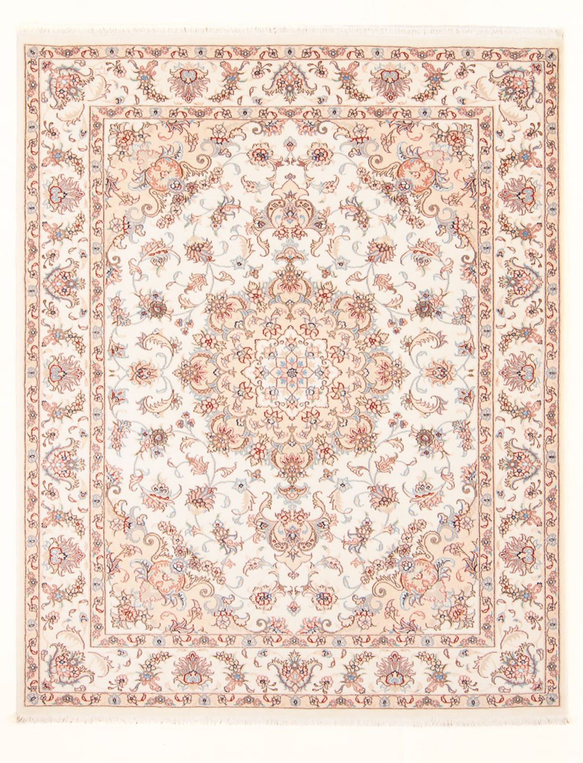 Persisk tæppe - Tabriz - Royal - 198 x 150 cm - creme
