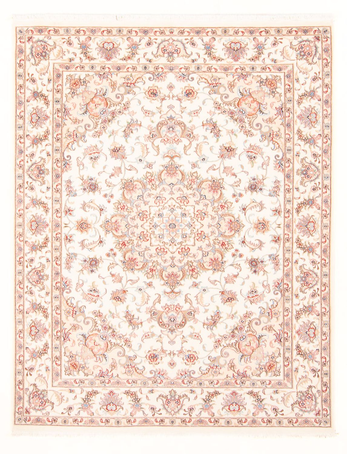 Persisk tæppe - Tabriz - Royal - 194 x 148 cm - creme