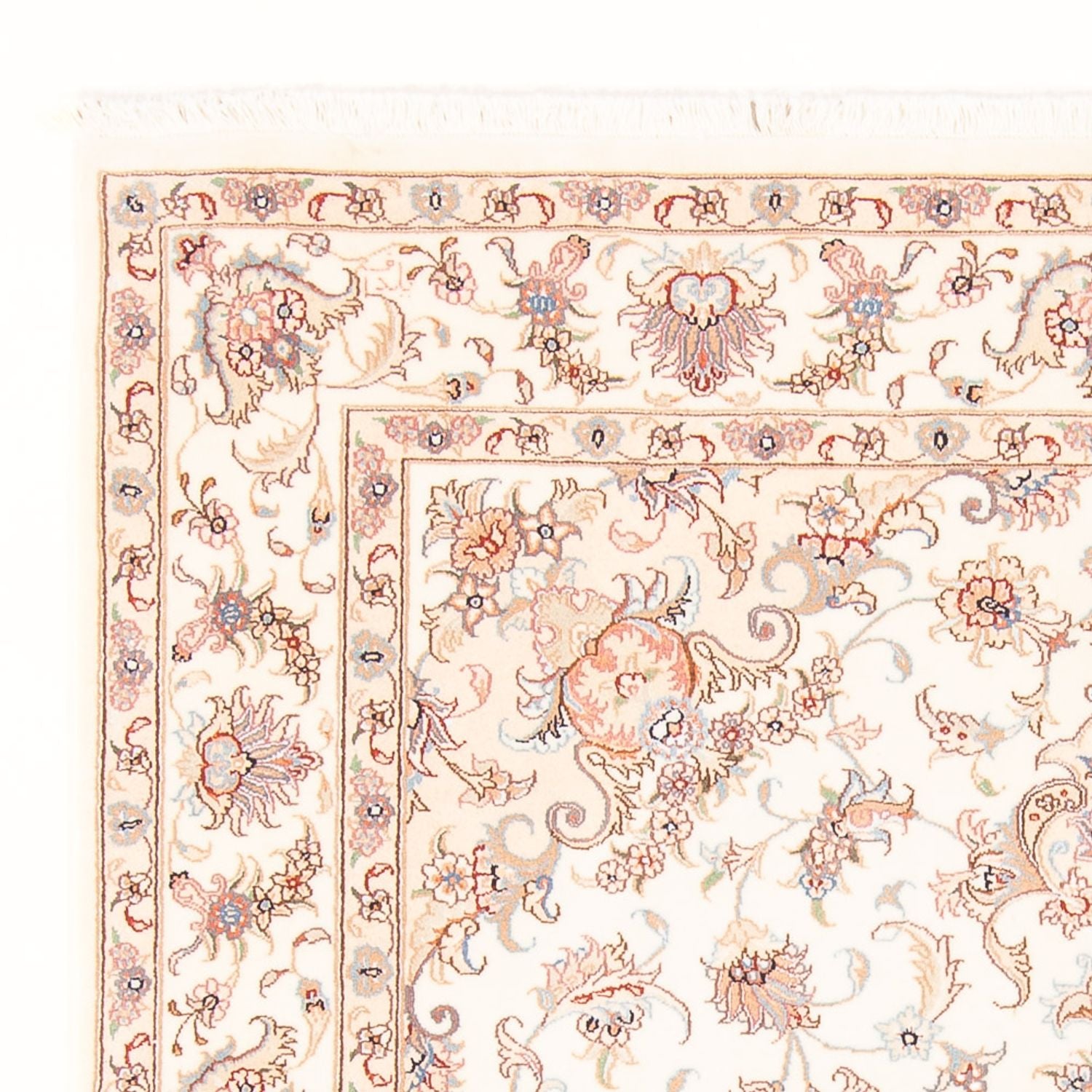 Persisk tæppe - Tabriz - Royal - 194 x 148 cm - creme
