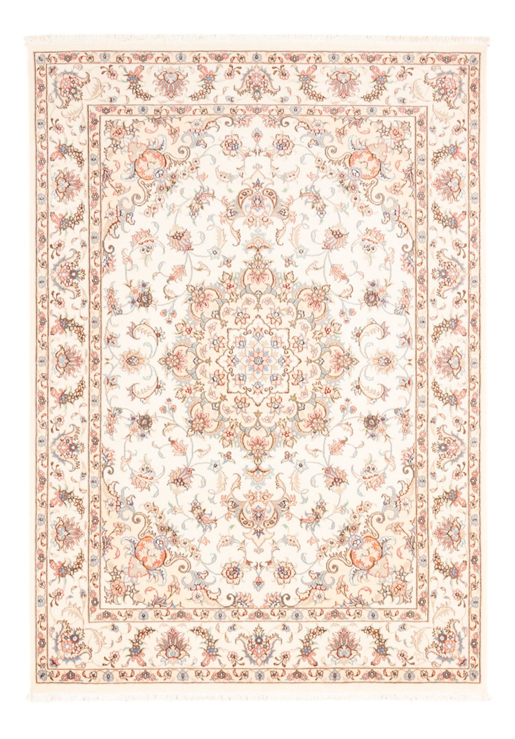 Persisk tæppe - Tabriz - 203 x 148 cm - creme