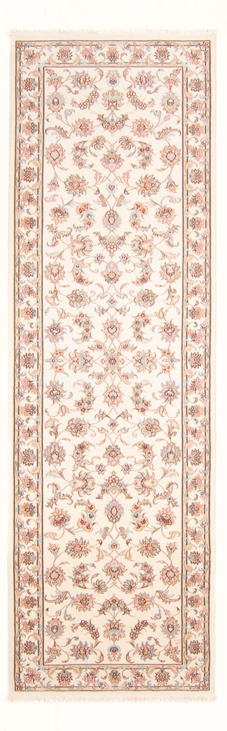 Løber Persisk tæppe - Tabriz - Royal - 295 x 89 cm - creme