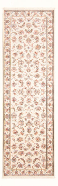 Løber Persisk tæppe - Tabriz - Royal - 295 x 89 cm - creme