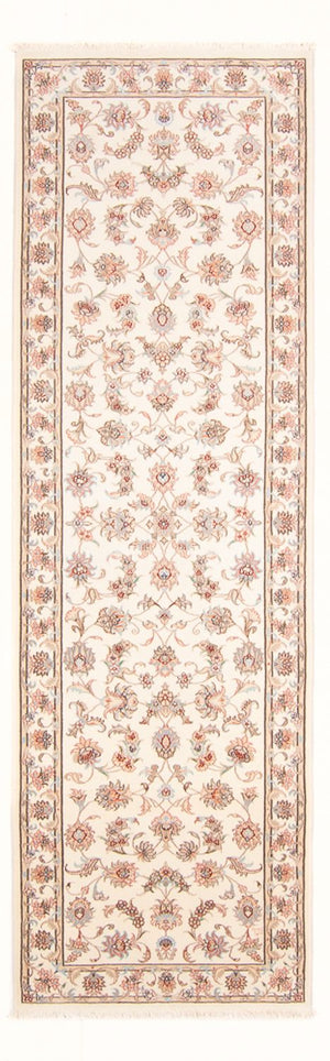 Løber Persisk tæppe - Tabriz - Royal - 295 x 89 cm - creme