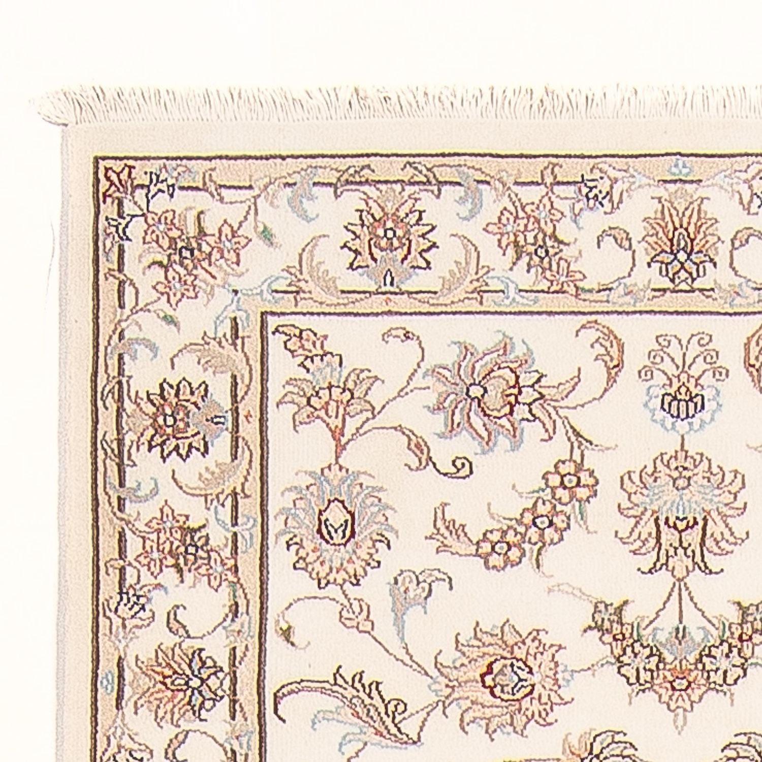 Løber Persisk tæppe - Tabriz - Royal - 295 x 89 cm - creme