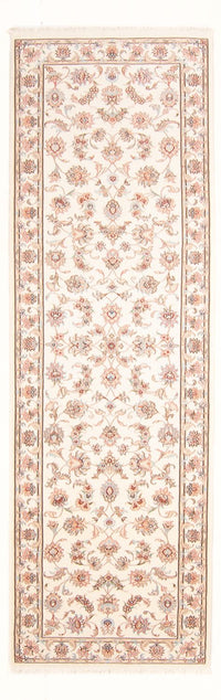 Løber Persisk tæppe - Tabriz - Royal - 294 x 89 cm - creme