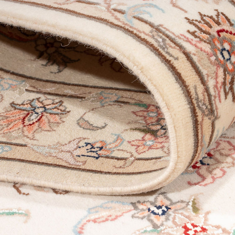 Løber Persisk tæppe - Tabriz - Royal - 294 x 89 cm - creme