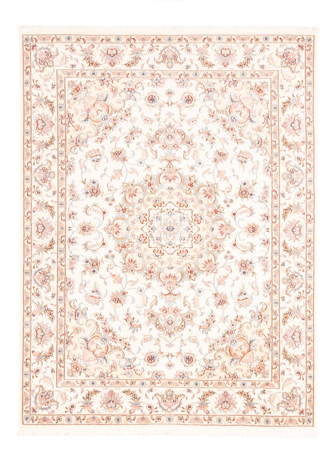 Persisk tæppe - Tabriz - 195 x 149 cm - creme