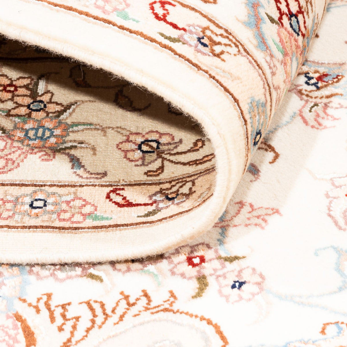 Persisk tæppe - Tabriz - 195 x 149 cm - creme