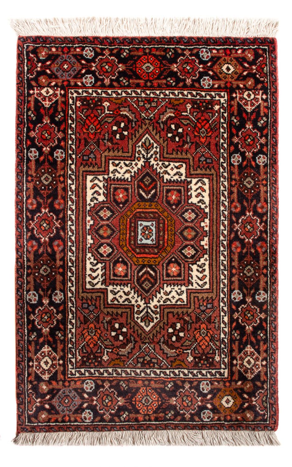 Persisk tæppe - Nomadisk - 72 x 48 cm - rød