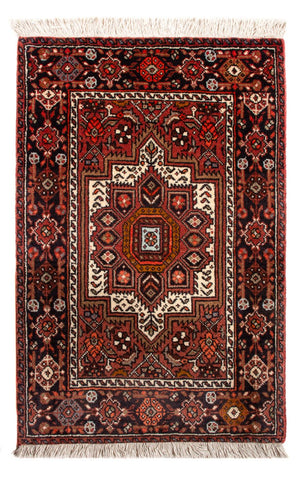 Persisk tæppe - Nomadisk - 72 x 48 cm - rød