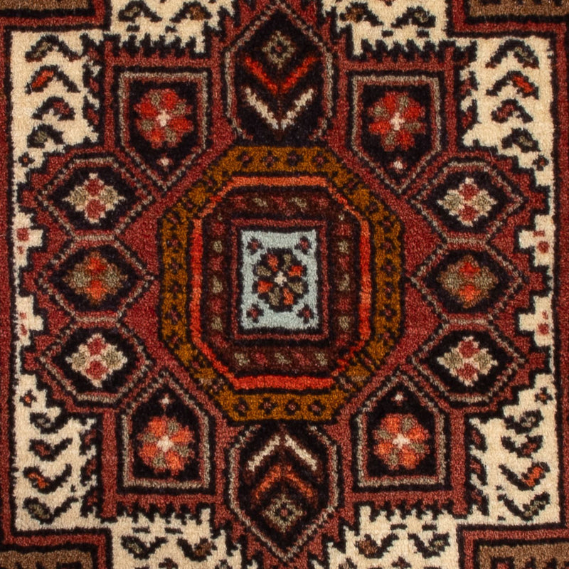 Persisk tæppe - Nomadisk - 72 x 48 cm - rød