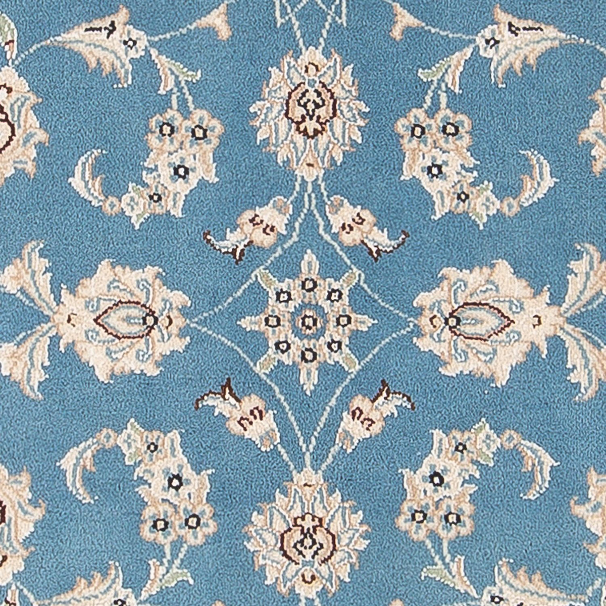 Persisk tæppe - Nain - Premium - 120 x 80 cm - lyseblå