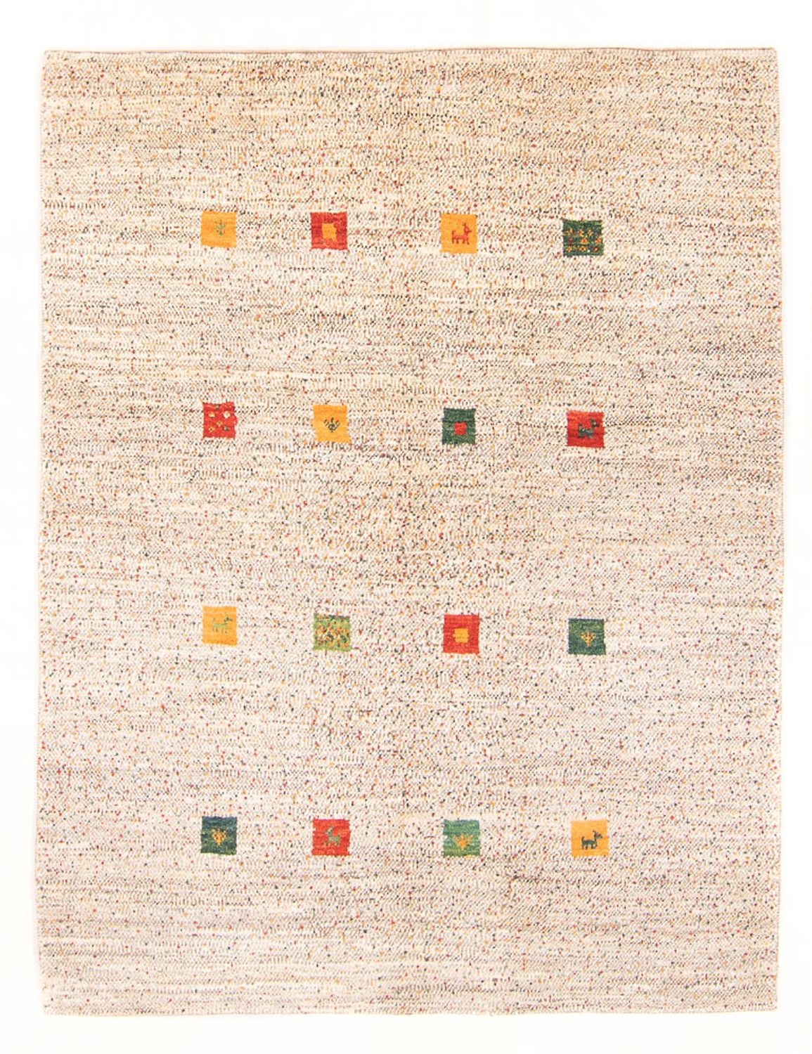Gabbeh-tæppe - Persisk - 202 x 157 cm - natur