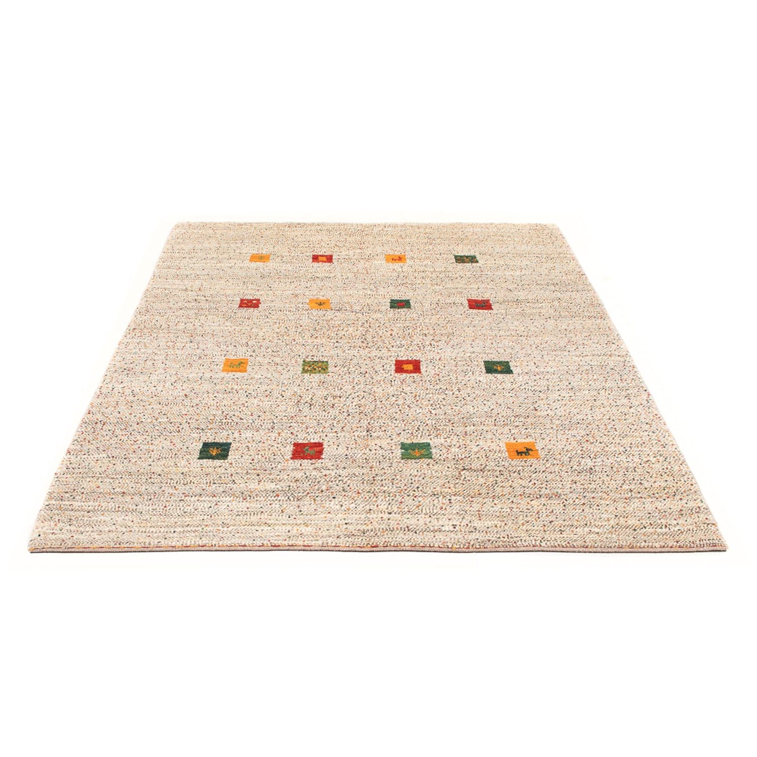 Gabbeh-tæppe - Persisk - 202 x 157 cm - natur