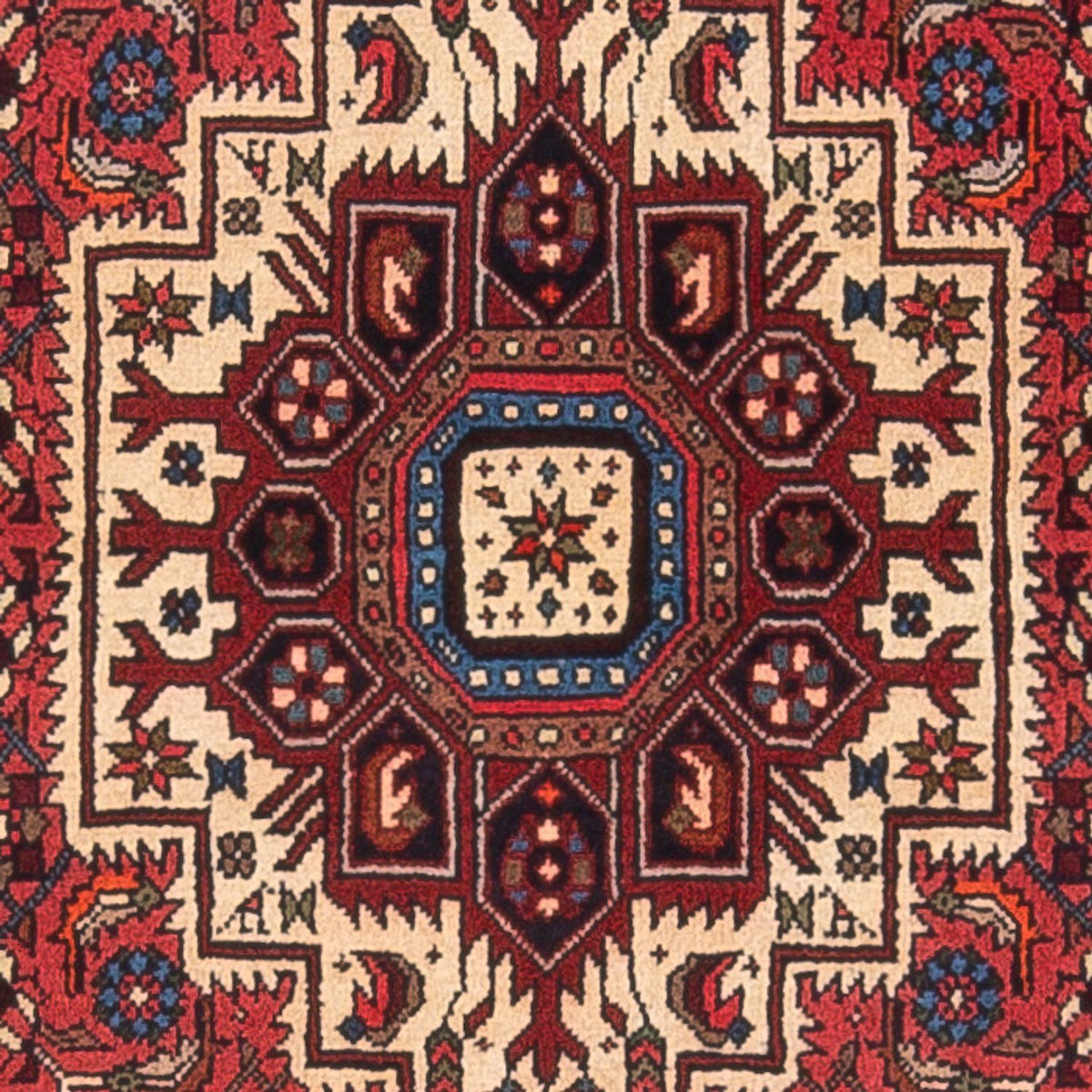 Persisk tæppe - Nomadisk - 124 x 77 cm - creme