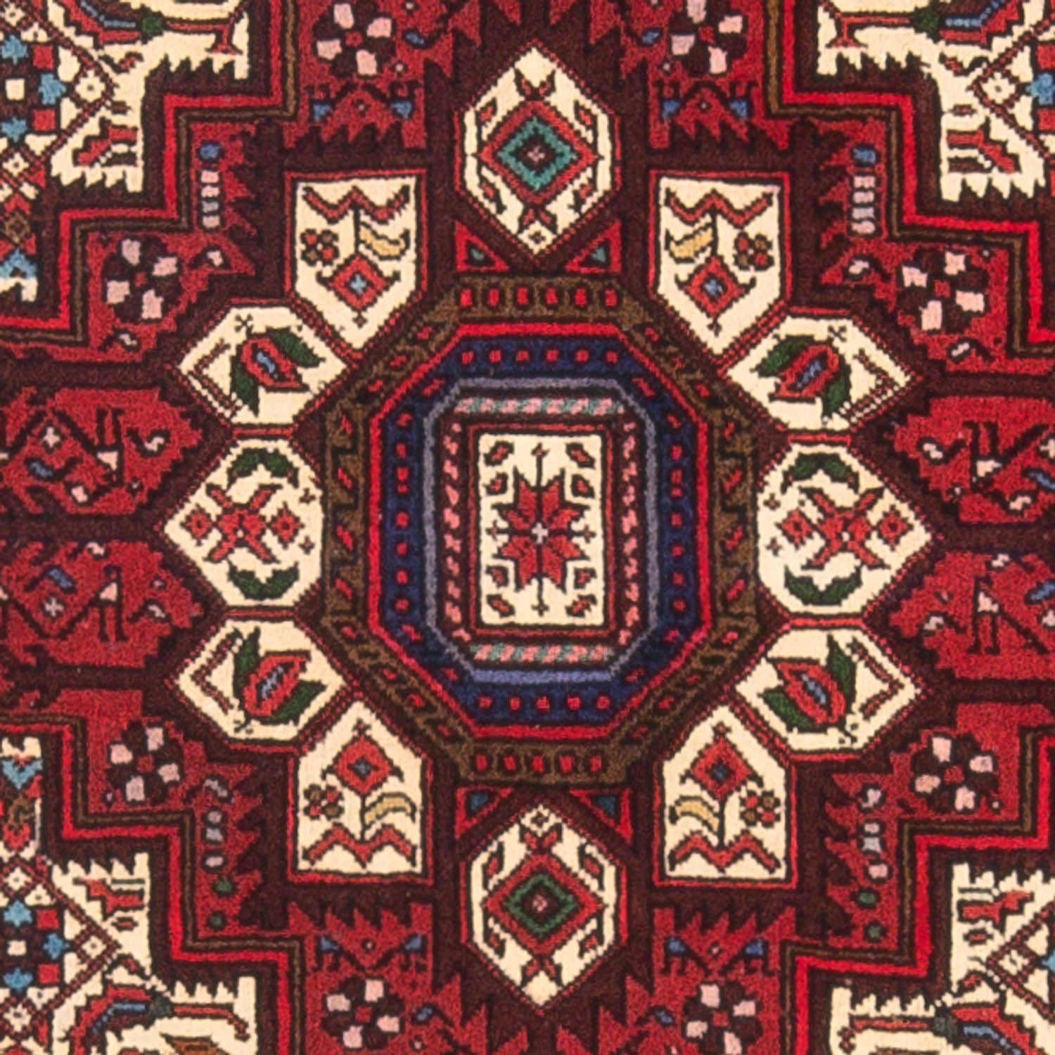 Persisk tæppe - Nomadisk - 115 x 75 cm - rød