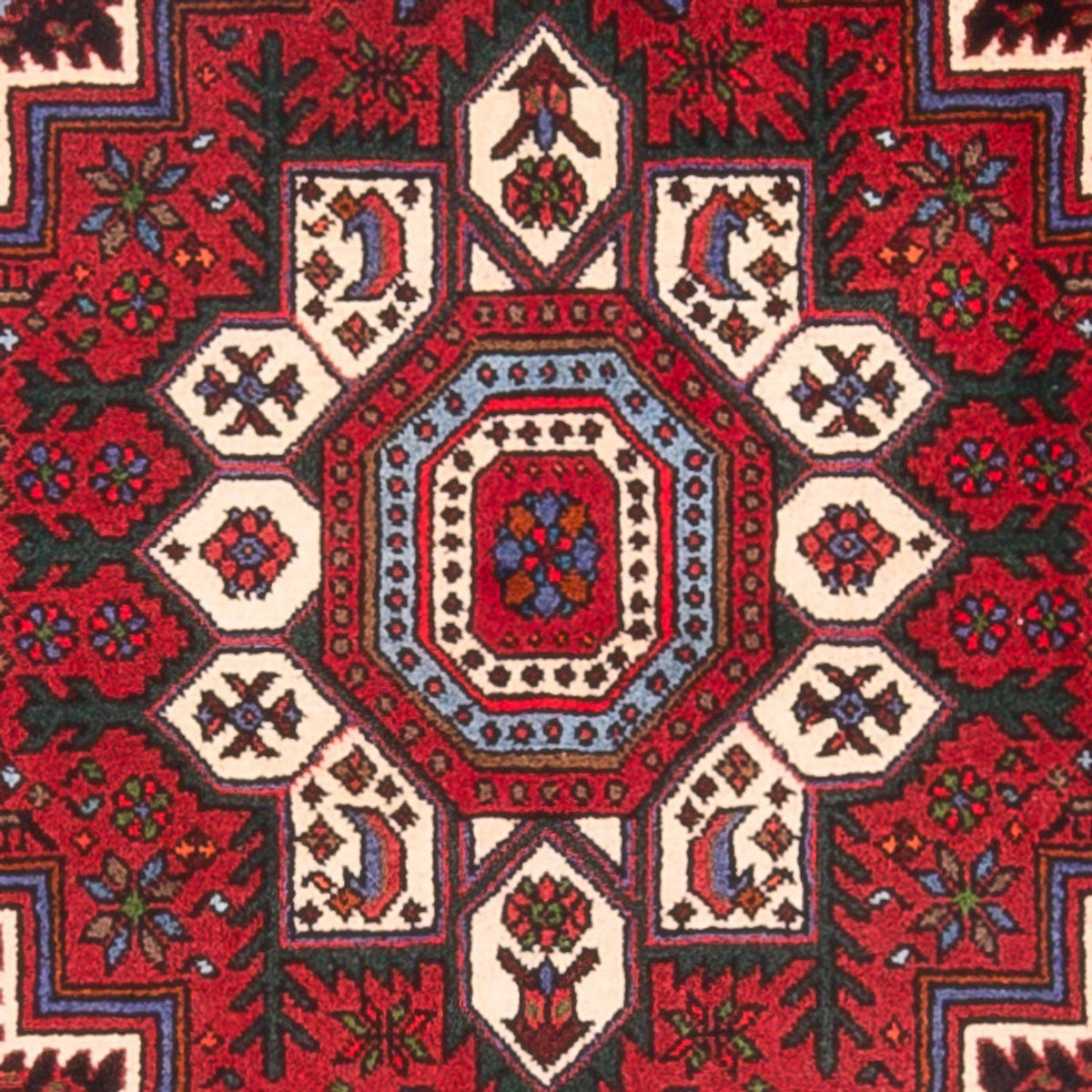 Persisk tæppe - Nomadisk - 125 x 74 cm - rød