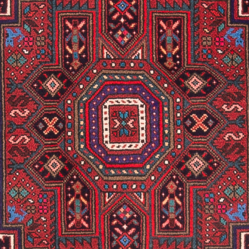 Persisk tæppe - Nomadisk - 123 x 76 cm - rød