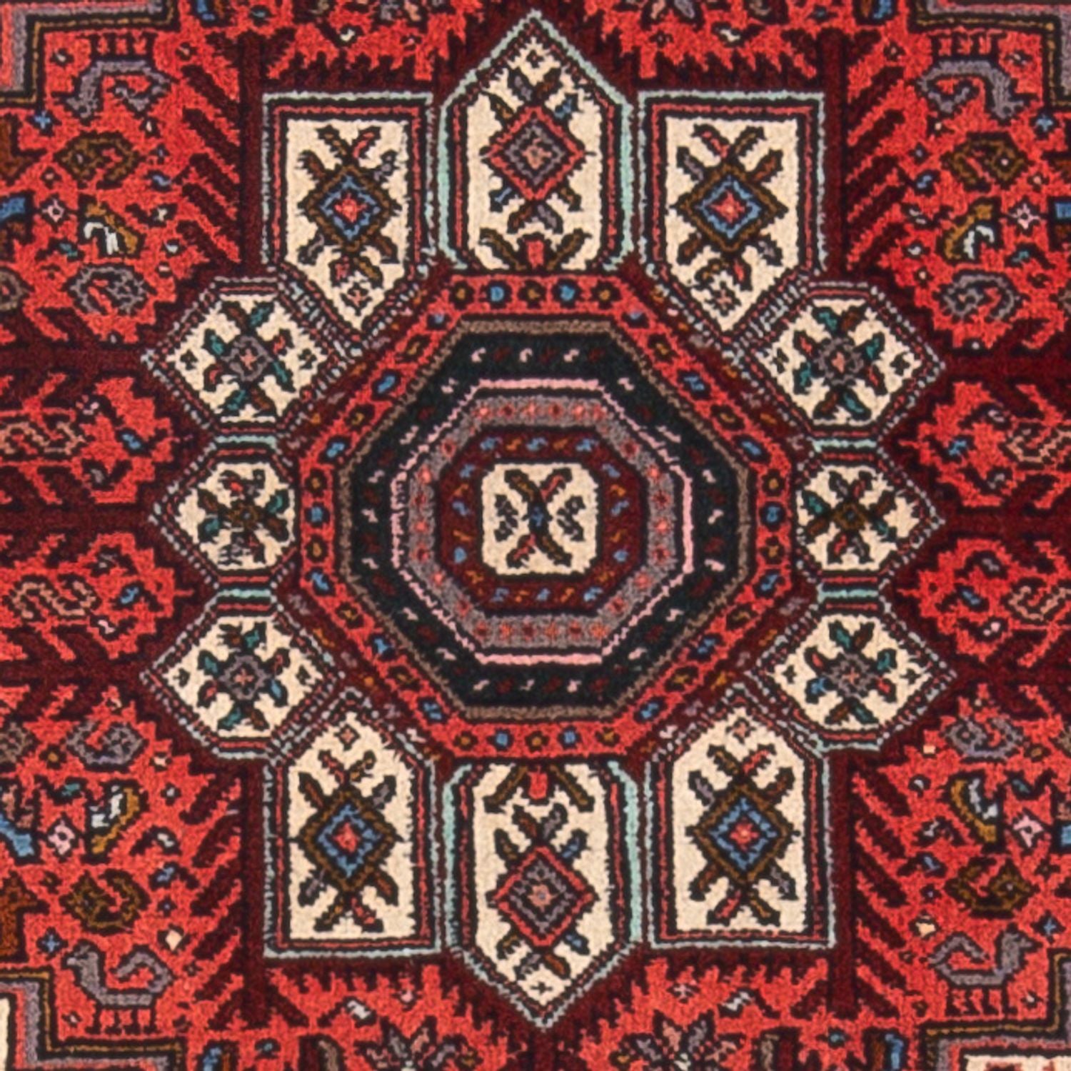 Persisk tæppe - Nomadisk - 123 x 77 cm - rød