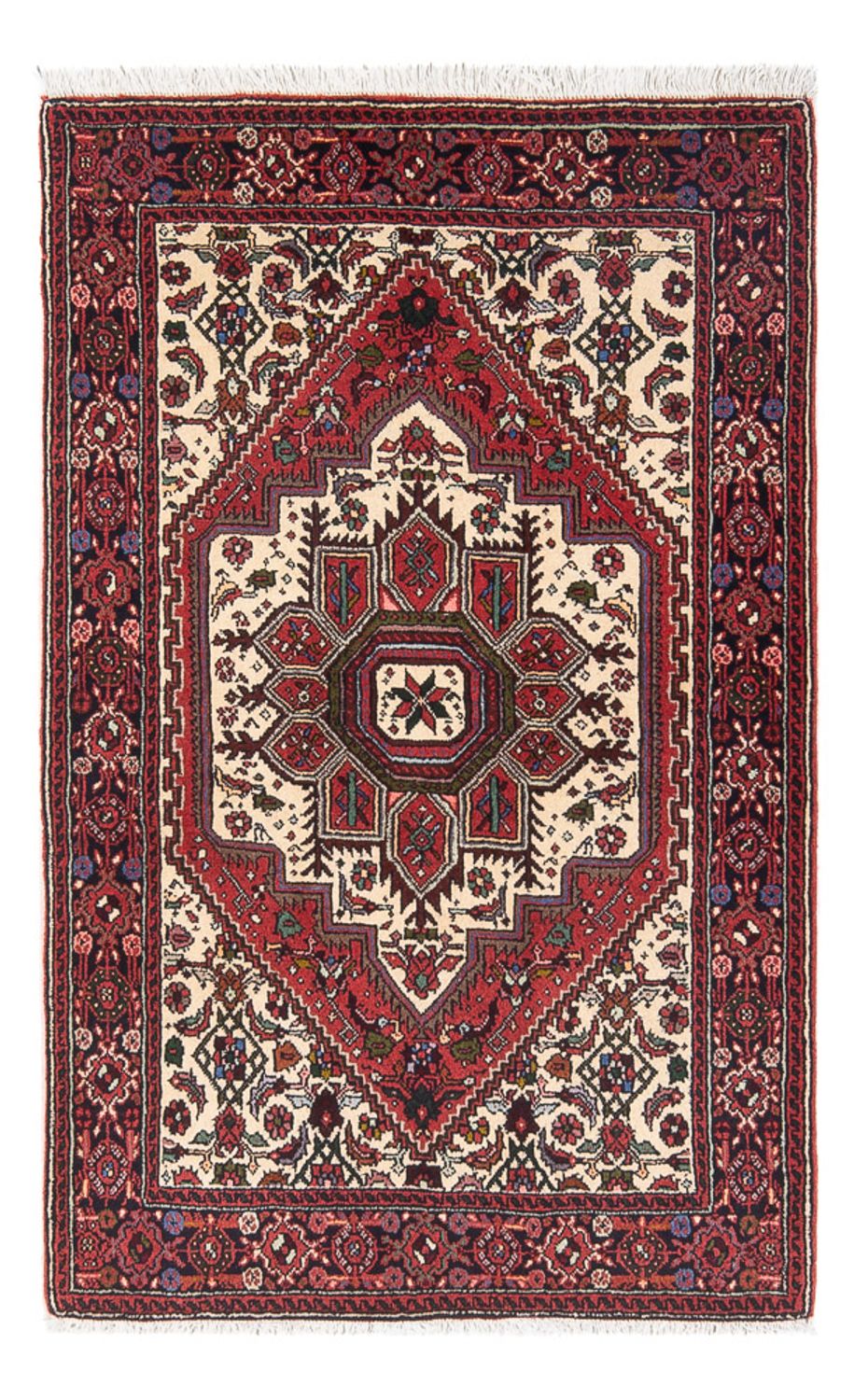 Persisk tæppe - Nomadisk - 127 x 77 cm - creme