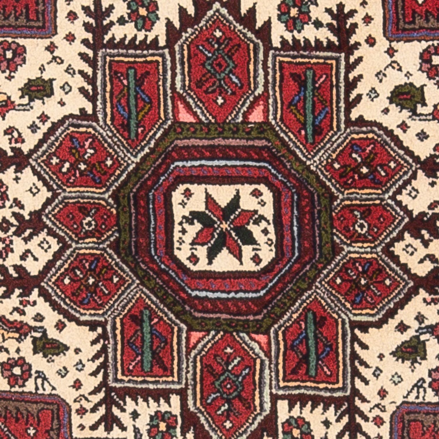 Persisk tæppe - Nomadisk - 127 x 77 cm - creme