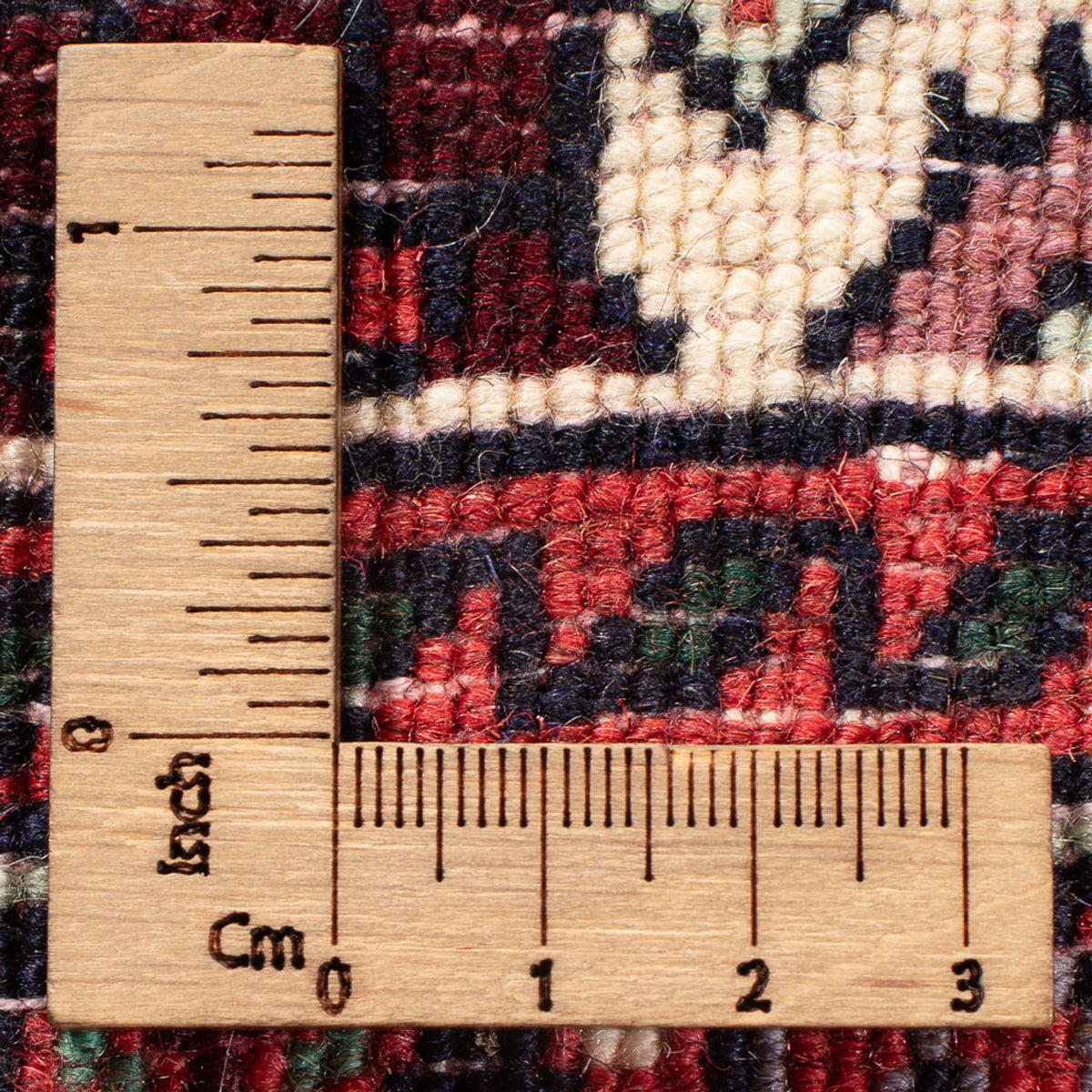 Persisk tæppe - Nomadisk - 127 x 77 cm - creme