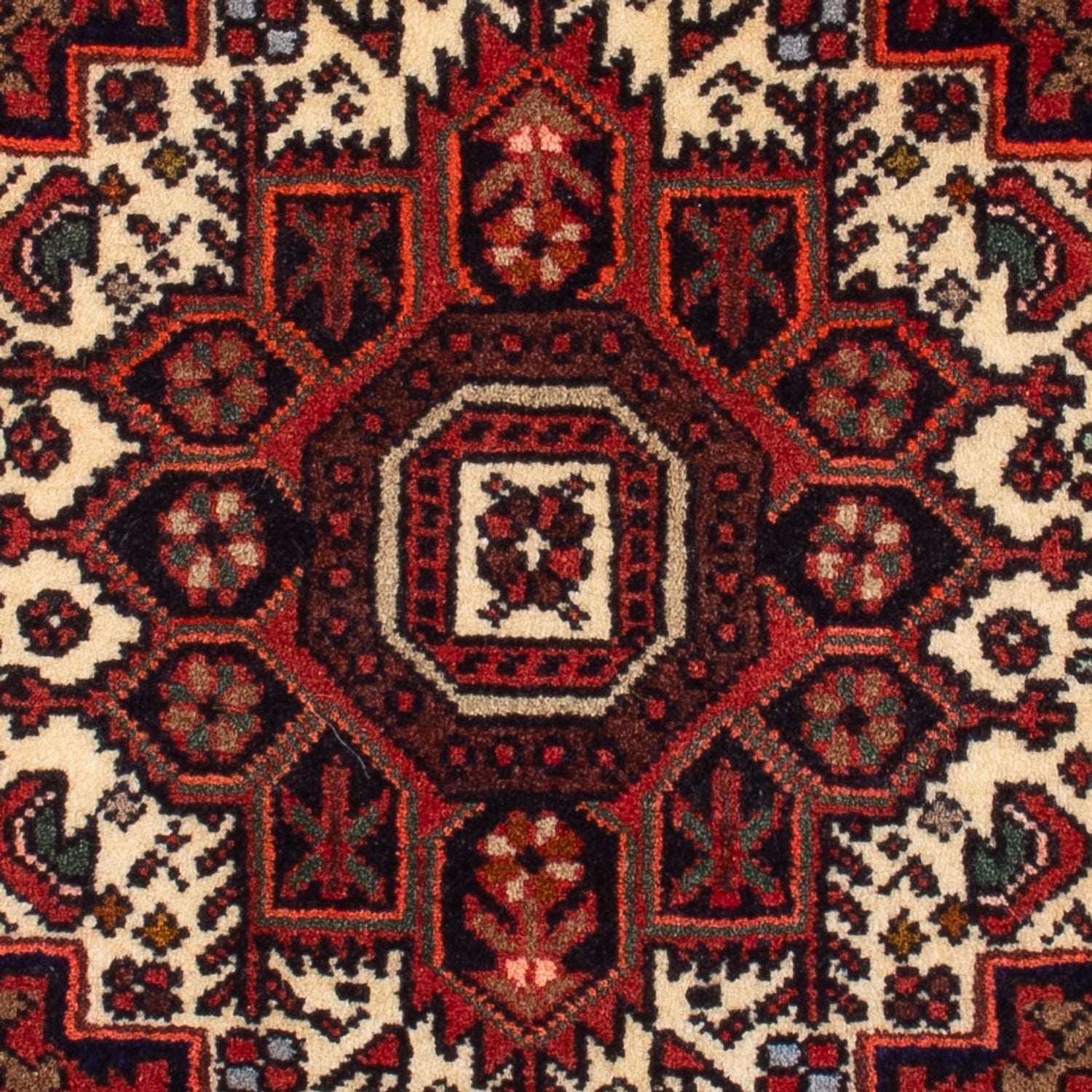 Persisk tæppe - Nomadisk - 70 x 53 cm - rød