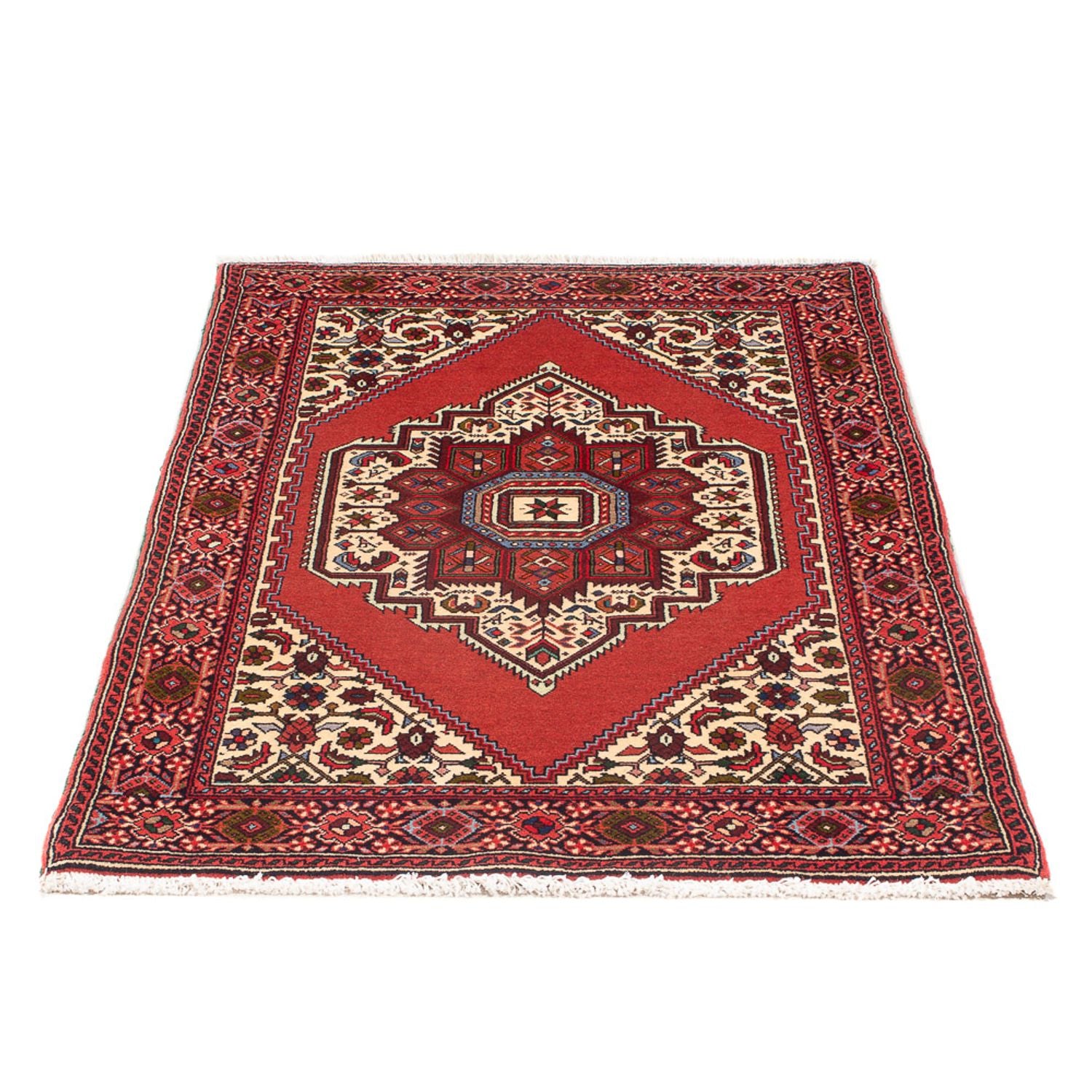 Persisk tæppe - Nomadisk - 128 x 70 cm - creme