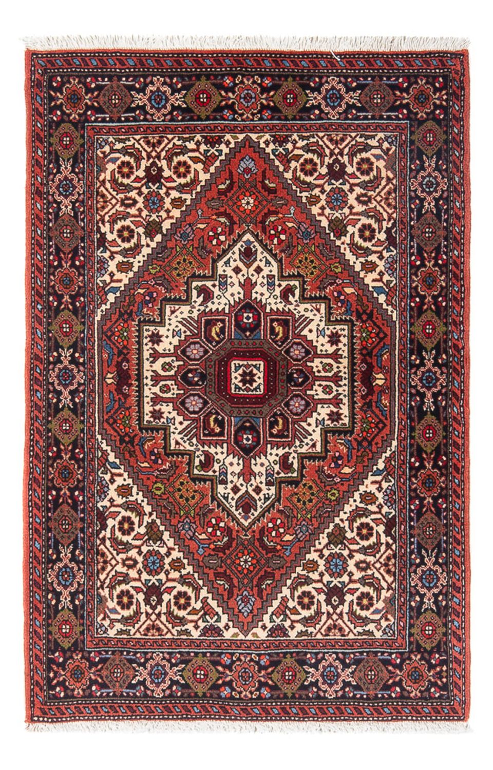 Persisk tæppe - Nomadisk - 125 x 75 cm - creme