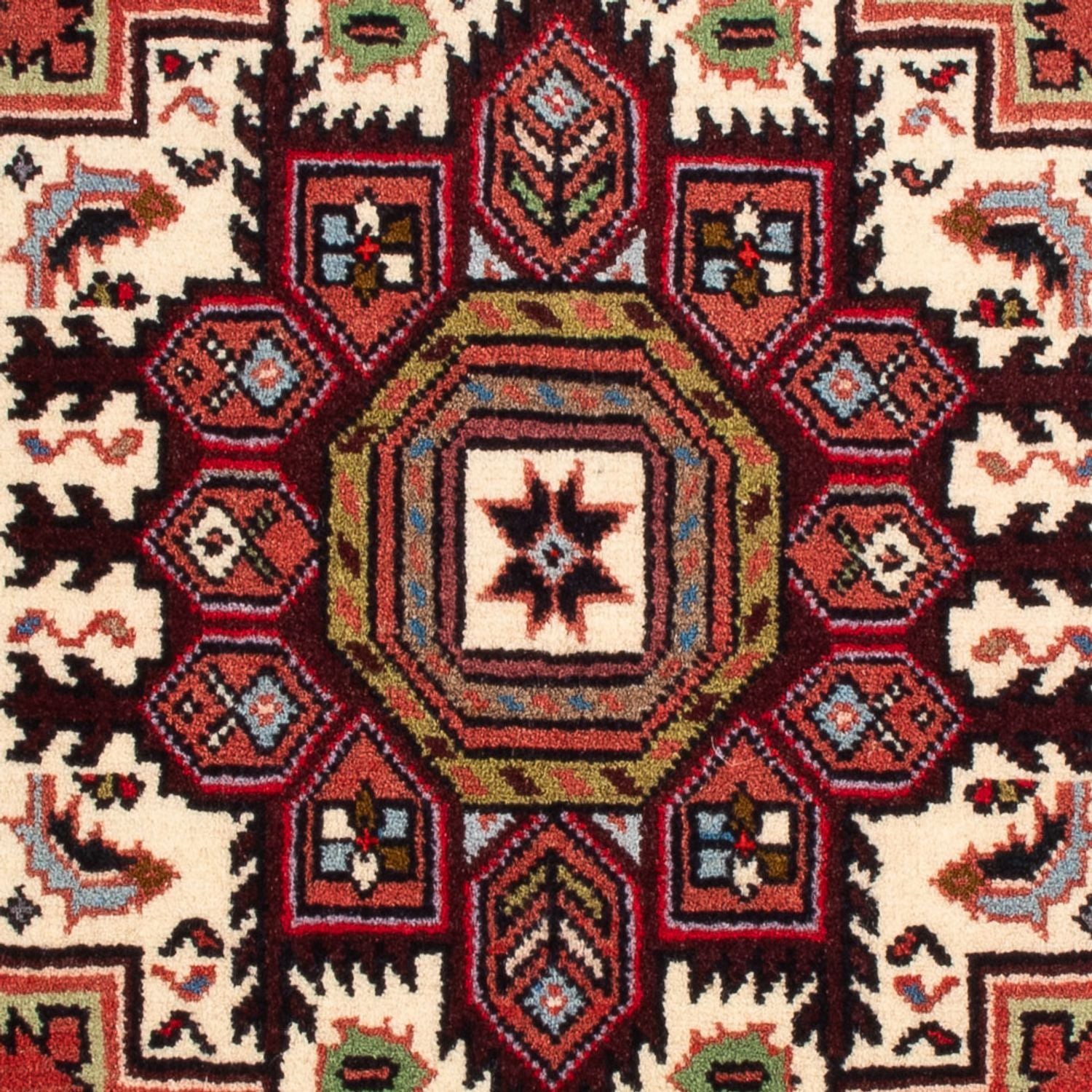 Persisk tæppe - Nomadisk - 95 x 62 cm - creme