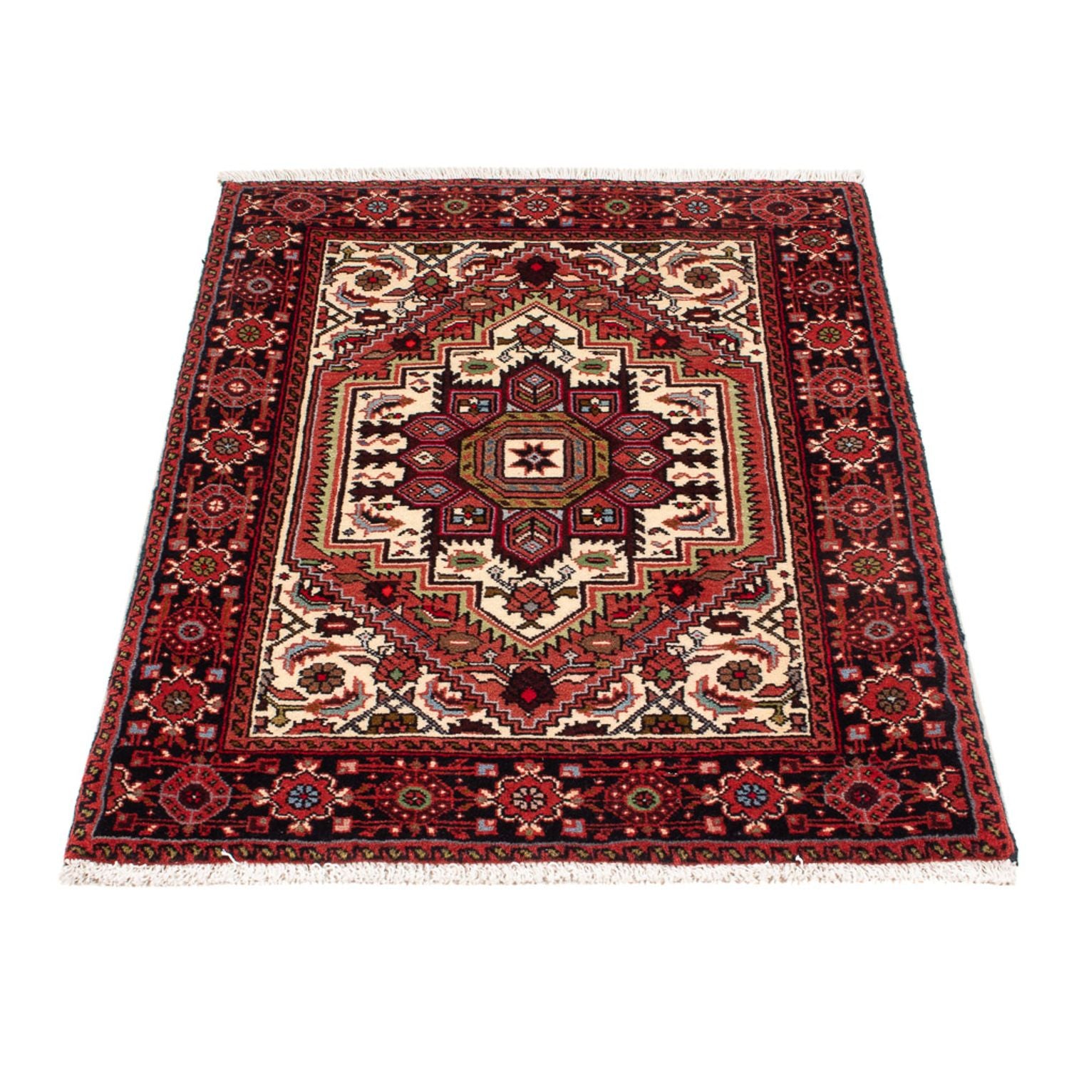 Persisk tæppe - Nomadisk - 95 x 62 cm - creme