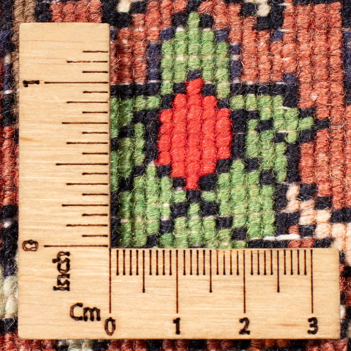 Persisk tæppe - Nomadisk - 72 x 52 cm - rød