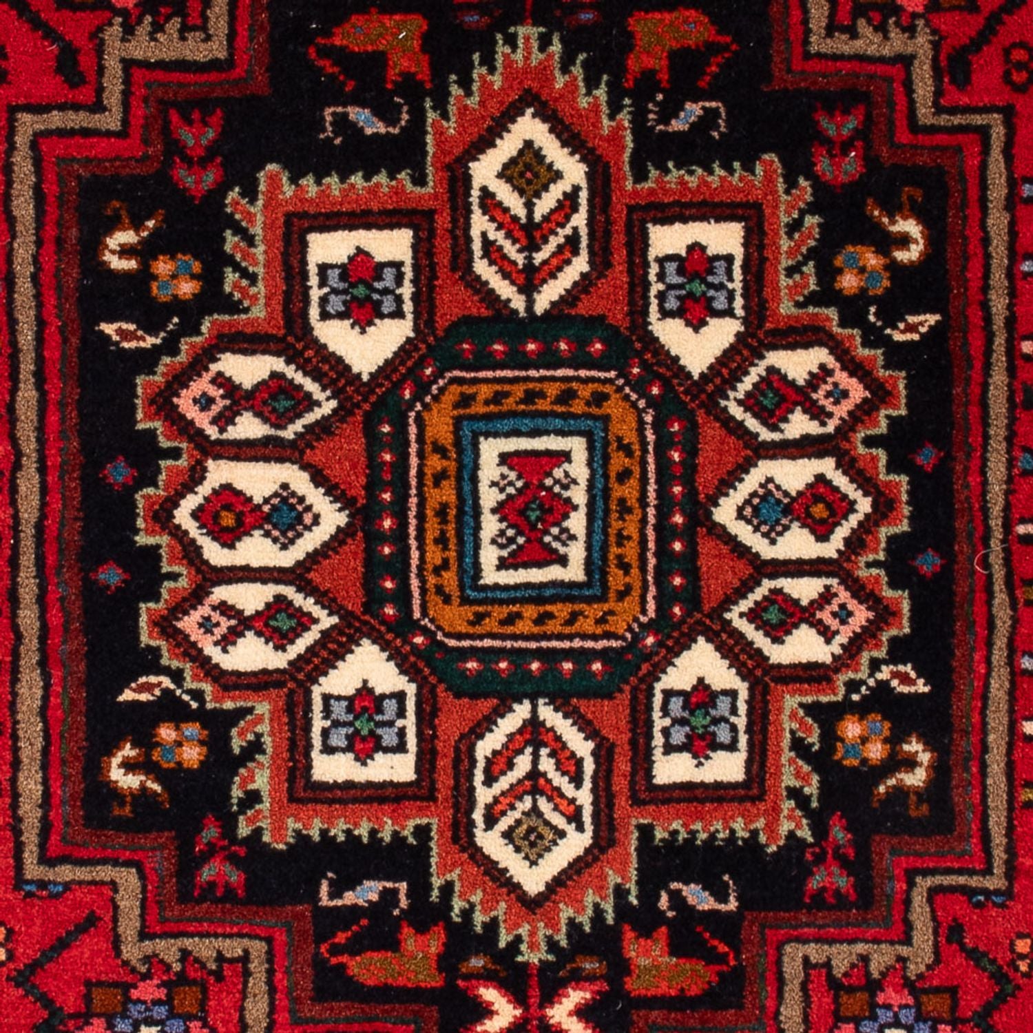 Persisk tæppe - Nomadisk - 87 x 60 cm - rød