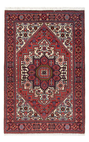 Persisk tæppe - Nomadisk - 123 x 82 cm - mørkerød