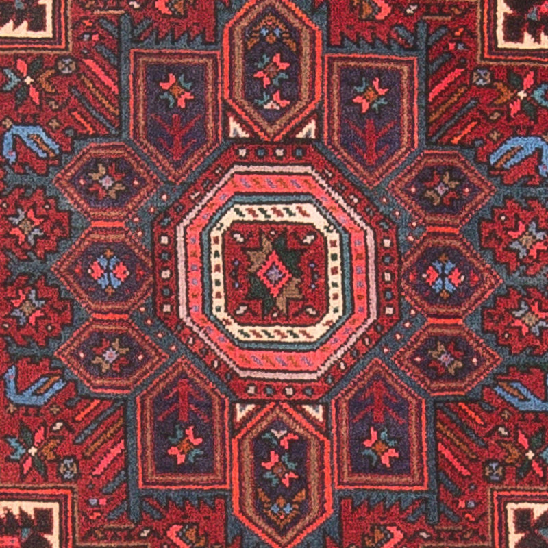 Persisk tæppe - Nomadisk - 125 x 78 cm - mørkerød