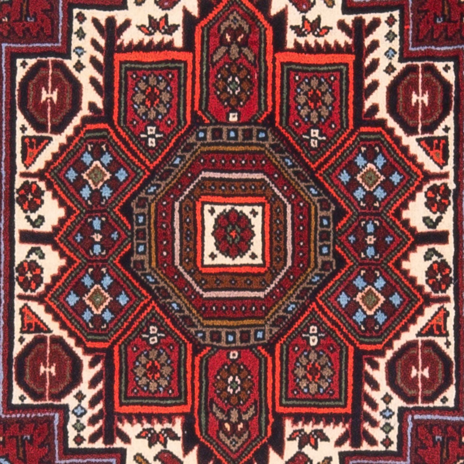Persisk tæppe - Nomadisk - 130 x 75 cm - creme